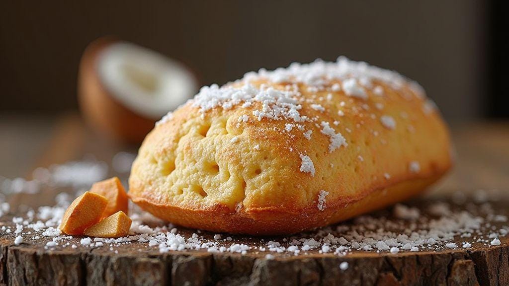 Pão Funcional de Amêndoas e Coco irresistivelmente macio com poucos ingredientes e preparo direto na frigideira