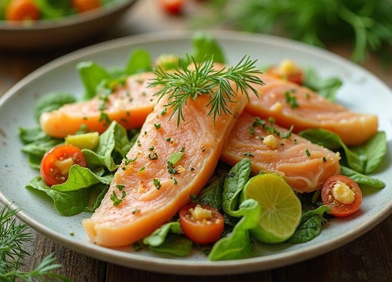 saladas-com-salmao-grelhado-e-molho-de-iogurte-com-dill-sabor-cremoso-e-preparo-minimo