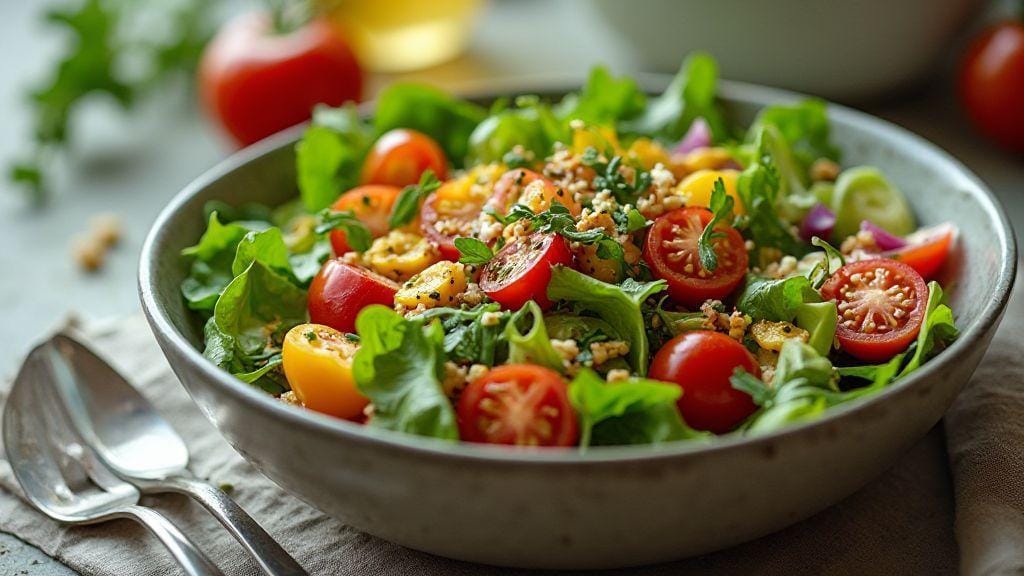Saladas para emagrecer com molho vinagrete de maçã e mostarda Dijon sabor incrível e preparo simples com poucos passos