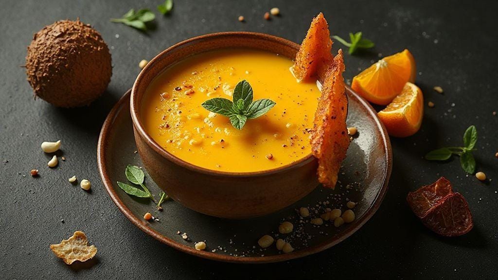 Sopa de abóbora cremosa em uma única panela sabor incrível e prática sem glúten nem lactose