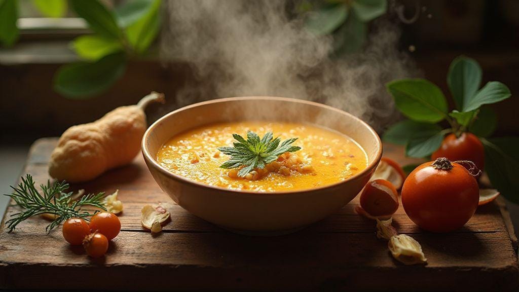 Sopa fit de caldo caseiro de legumes deliciosa em uma só panela com cinco ingredientes ou menos pronta em menos de vinte minutos