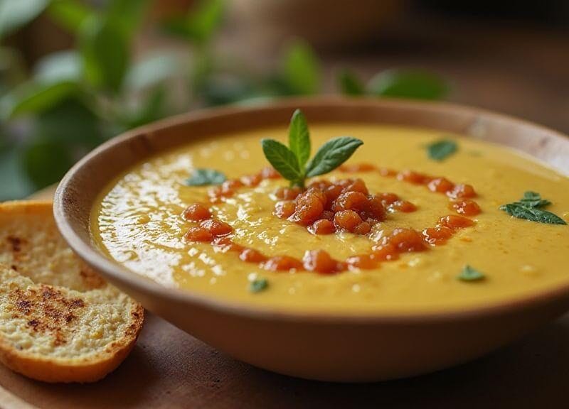 sopa-fit-de-grao-de-bico-vegana-sabor-incrivel-e-textura-cremosa-preparada-em-unica-panela-com-pouco