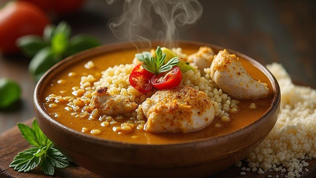 Sopa Fit de Quinoa com Frango sabor irresistível e textura cremosa feita em uma única panela prática e rápida com poucos ingredientes