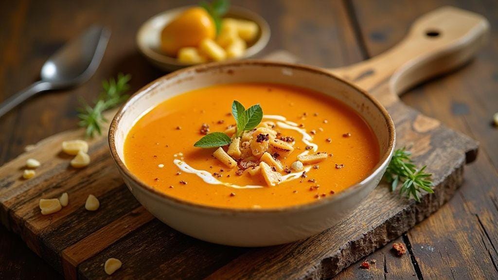 Sopa fit saciante com aveia e cenoura deliciosa e cremosa em uma única panela