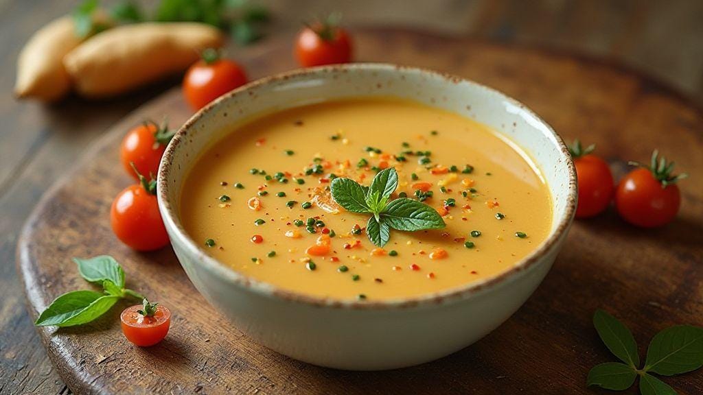 Sopa Fit Sem Glúten de Legumes sabor delicioso e textura cremosa em uma panela única