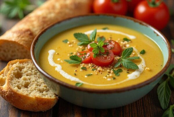 sopa-vegana-de-grao-de-bico-com-proteina-vegetal-cremosa--pratica-rapida-e-feita-em-uma-unica-panel