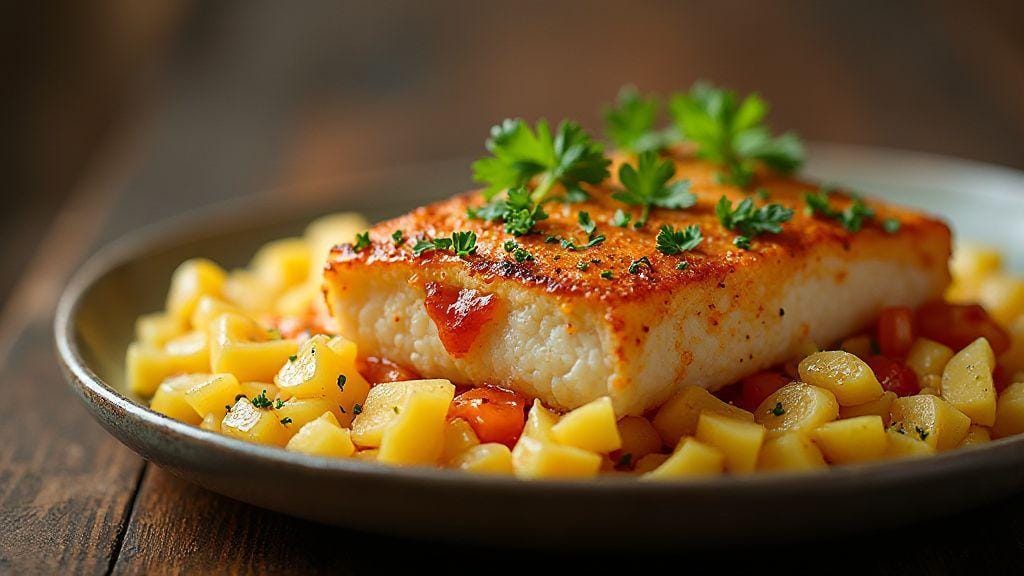 Bacalhau com natas cremoso e sabor marcante, feito em uma única travessa com poucos ingredientes