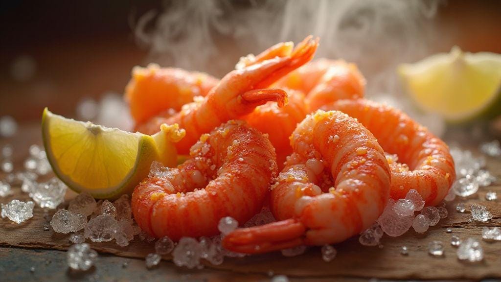 Camarão ao alho e óleo delicioso em uma só frigideira sem forno com poucos ingredientes