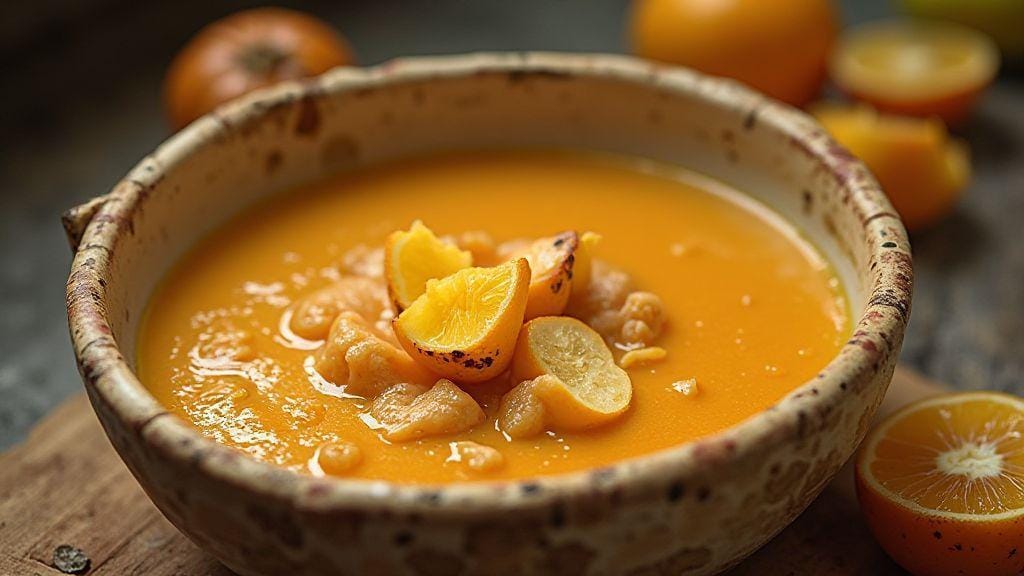 Sopa Fit de Abóbora com Frango cremosa em uma única panela com poucos ingredientes