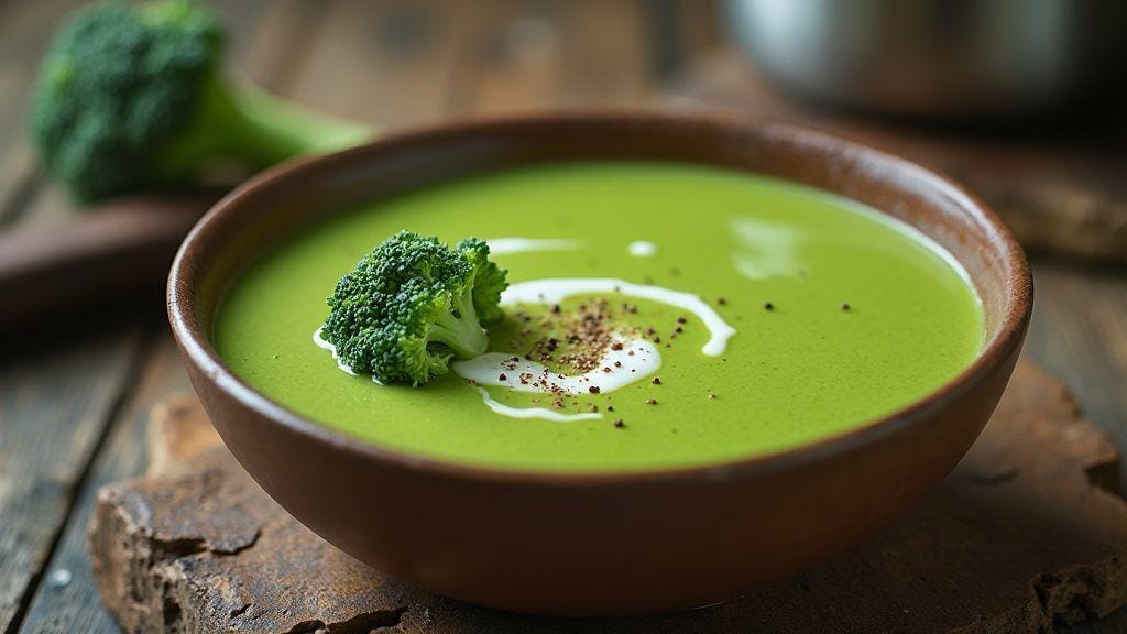 Sopa Fit de Brócolis Cremosa: sabor incrível, textura cremosa e preparo prático em panela única