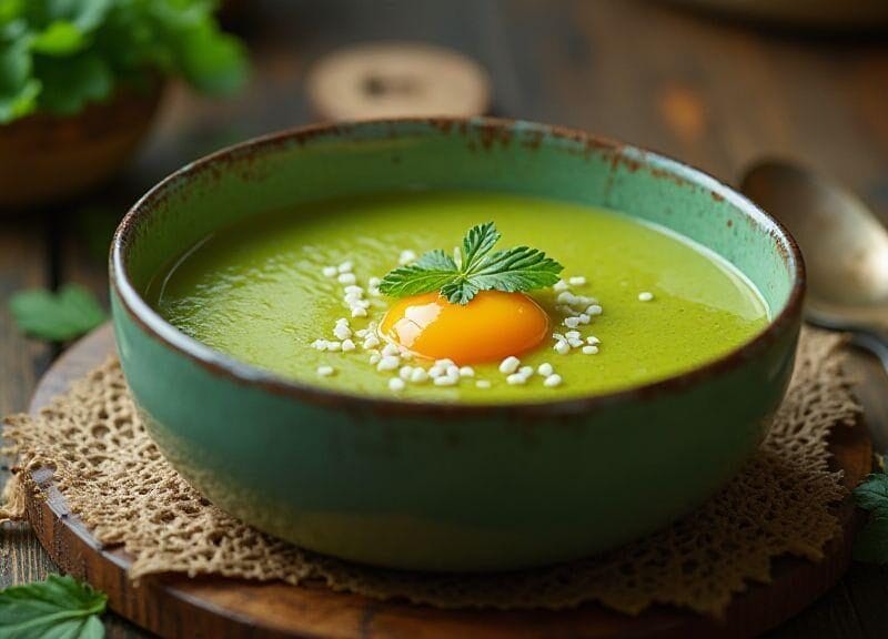 sopa-fit-de-espinafre-com-ovo-cremoso-em-uma-unica-panela-pratica-e-rapida-despeje-e-mexa