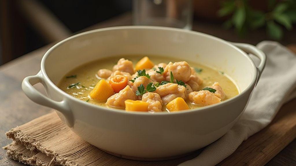 Sopa Fit de Frango com Abobrinha sabor incrível e textura cremosa em uma só panela prática e rápida
