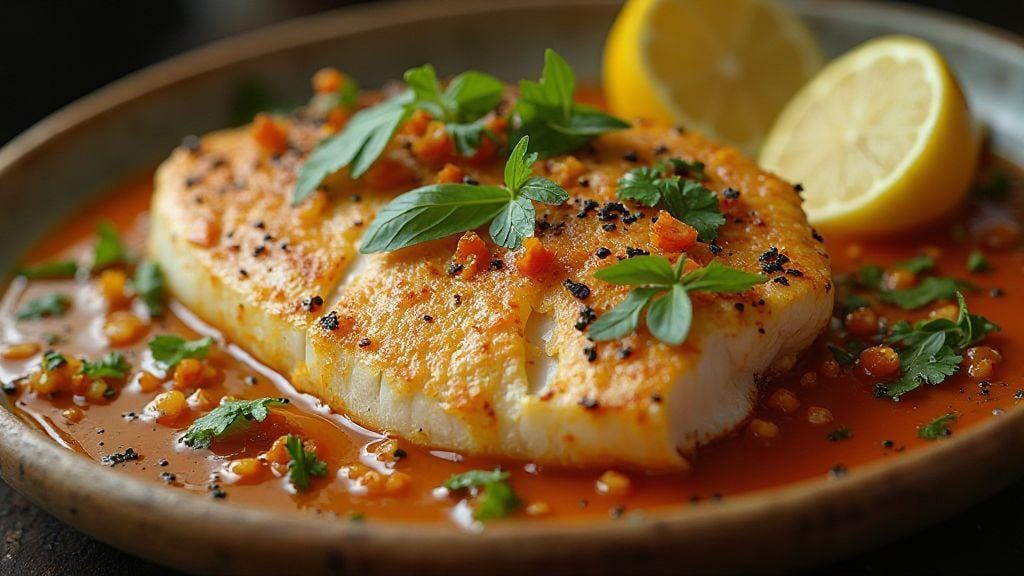 Peixe grelhado com pele crocante e sabor incrível, preparo simples com temperos básicos e método direto
