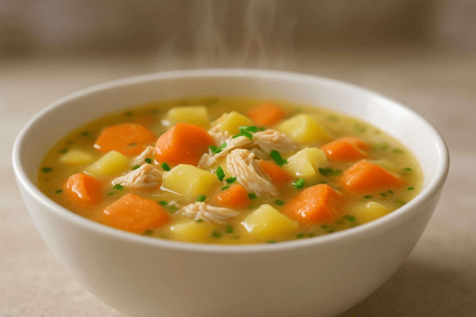 Sopa Fit de Legumes com Frango